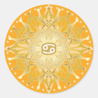 Stickers CANCER Zodiac Mandala