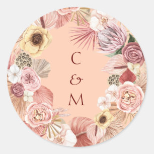 Stickers Caramel Bohème Floral Wreath