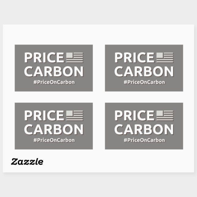 Stickers carbone de prix (Feuille)