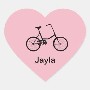 Stickers cardiaques à bicyclette personnalisés