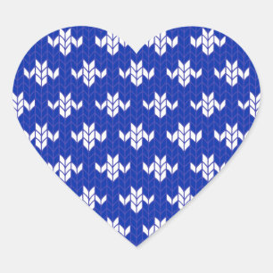 Stickers cardiaques SCANDIA BLUE KNIT