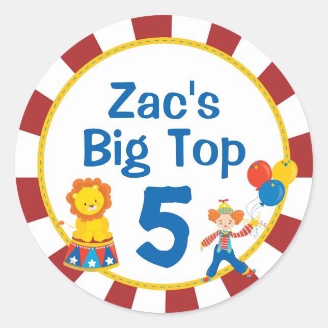 Stickers Carnaval Stickers Circus Party (Devant)