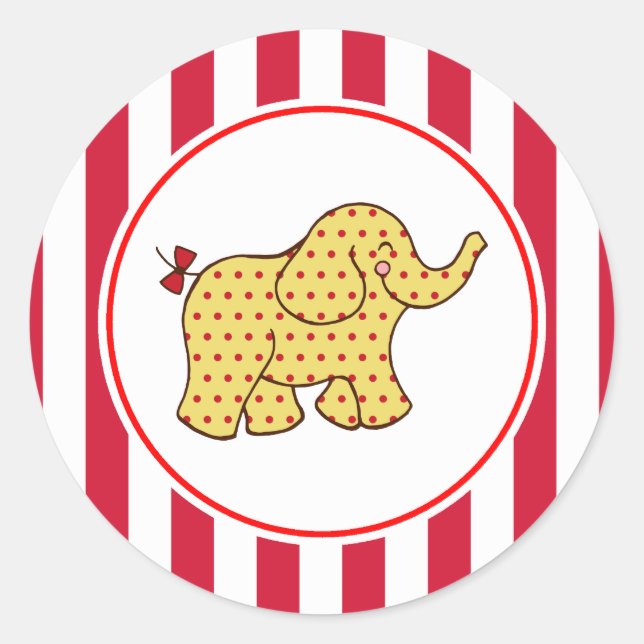 Stickers Carnival Circus Elephant Party (Devant)