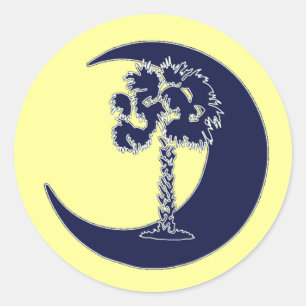 Stickers Carolina Palmetto & Crescent