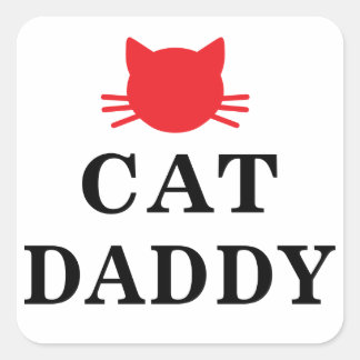 Stickers Carré Cat Daddy
