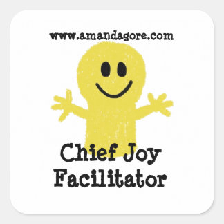 Stickers Carré du facilitateur de la joie en chef