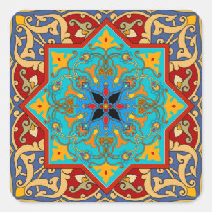 Stickers Carré Marocain Carrelage