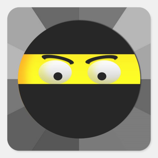 Stickers Carré Ninja Emoji (Devant)
