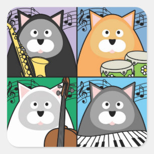 Stickers Carré pour chats