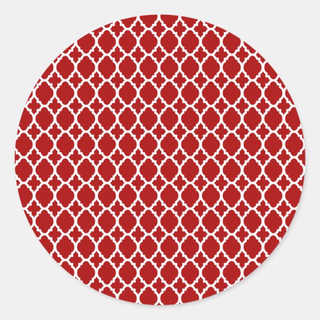 Stickers Carreaux Rouges Marocains (Devant)