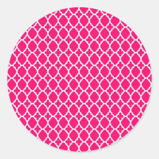 Stickers Carrelage marocain rose chaud