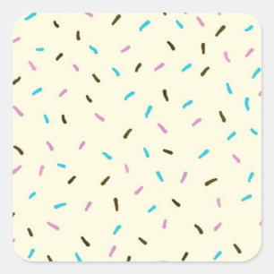 Stickers Carrés à arrosage doux (crème vanille)