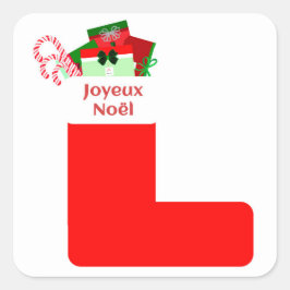 Stickers Carrés Joyeux Noël