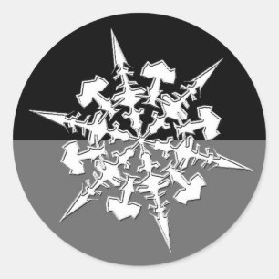 Stickers Cartes de fin de année design Snowflake