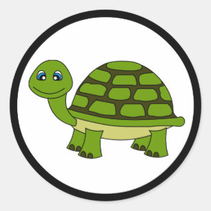 Stickers Cartographie de Tortue mignonne
