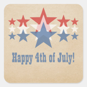 Stickers Cascade Red, White et Blue Star