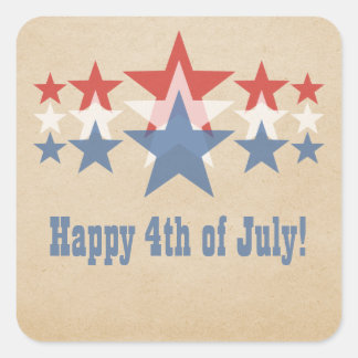 Stickers Cascade Red, White et Blue Star