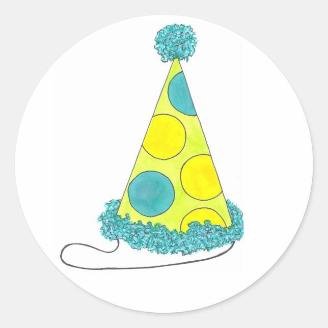 Stickers Casquette de fête (anniversaire ou nouvel (Devant)