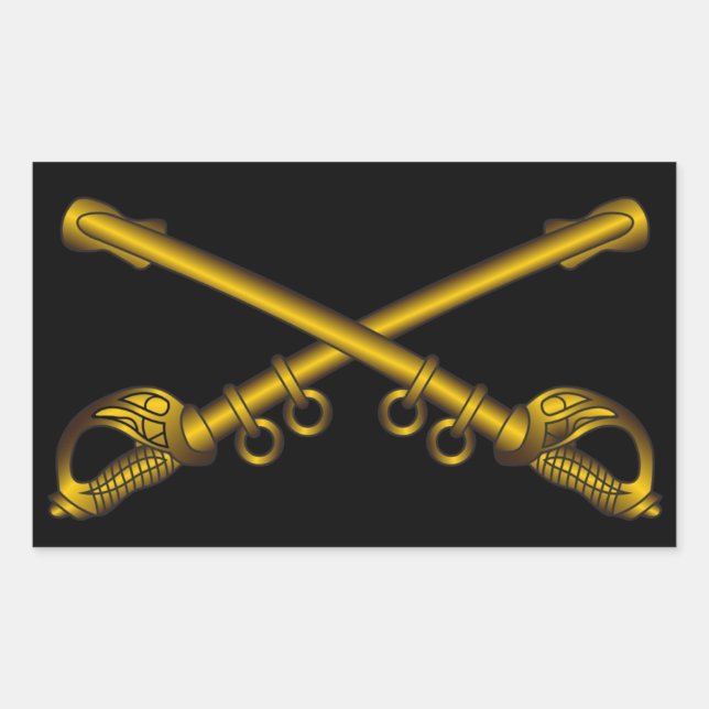 Stickers Cavalry Crossed Sabers (Devant)
