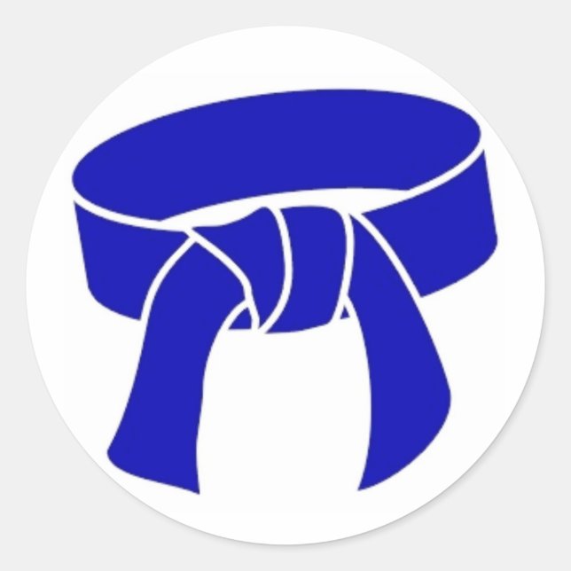 Stickers Ceinture Bleue Martial Arts (Devant)