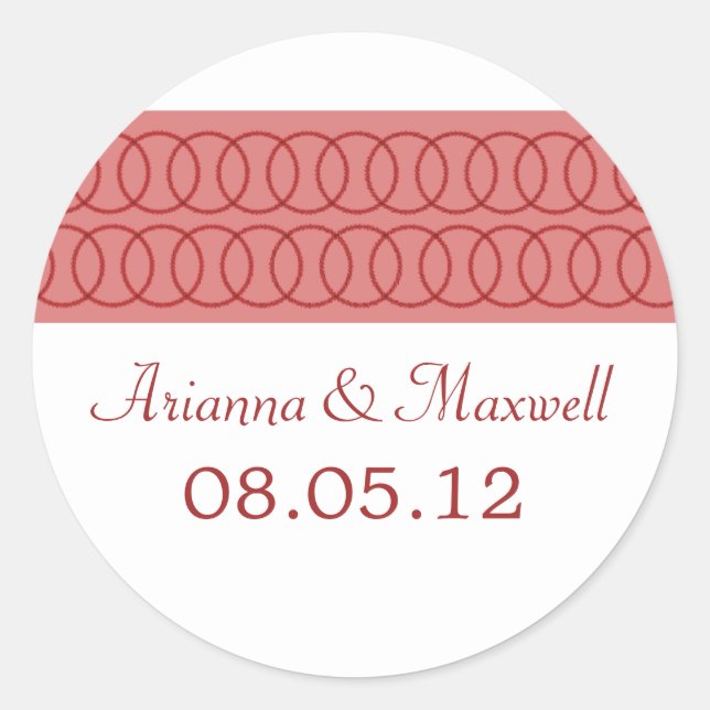 Stickers Cercle of Love Wedding (Devant)