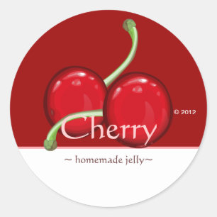 Stickers cerise personnalisables