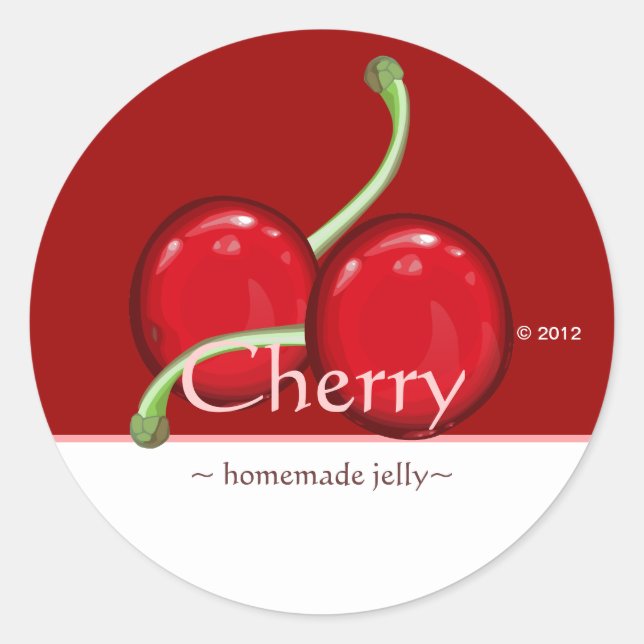 Stickers cerise personnalisables (Devant)