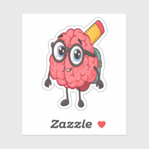Stickers Cerveau Intelligent Retour À L'École - Mi