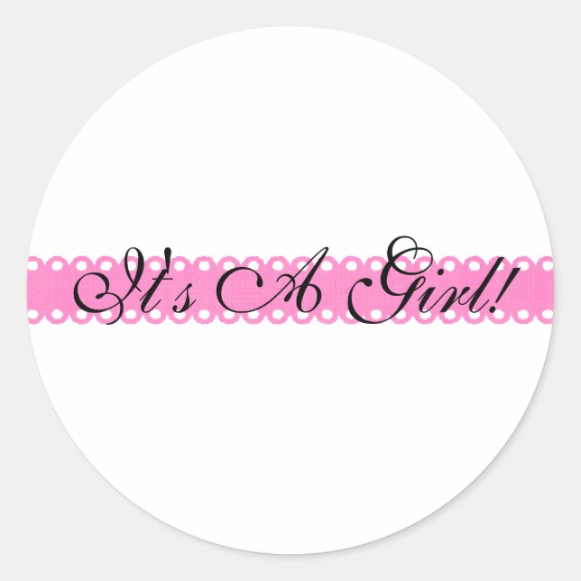 Stickers 'C'est une fille' (Devant)