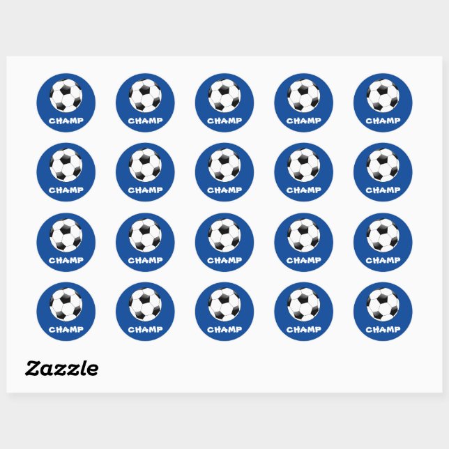 Stickers Champ de Football Bleu Foncé (Feuille)