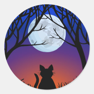 Stickers Chat amusant Halloween Stickers Chat Amou