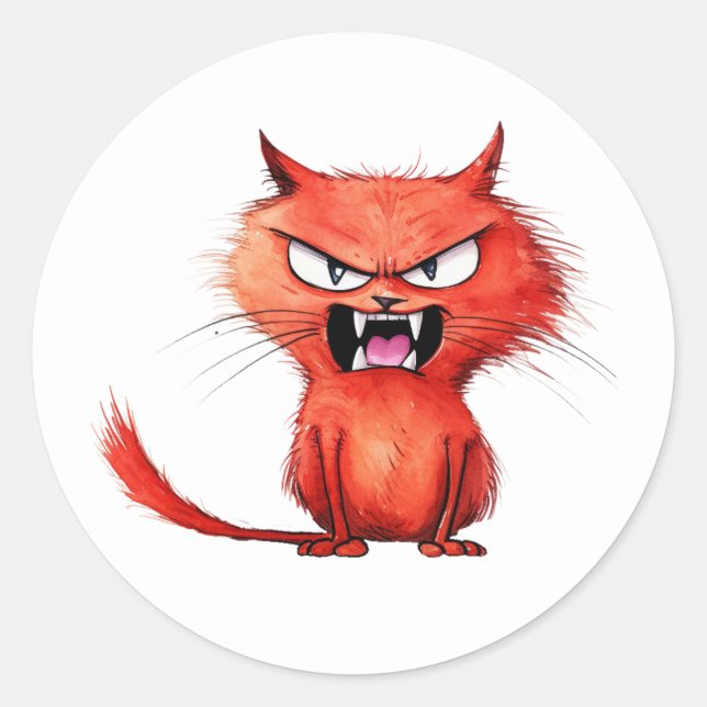 Stickers Chat Grumpy (Devant)