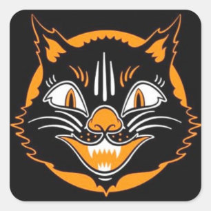 Stickers Chat Halloween vintages