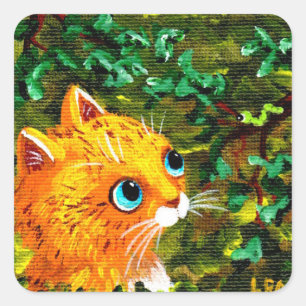 Stickers Chat Orange Créationarts