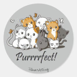Stickers Chat Purrfect Cat Enseignants en classe C