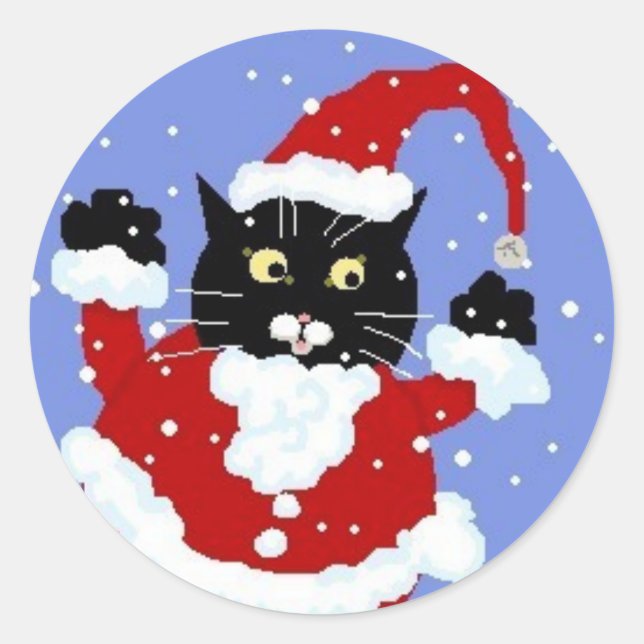 Stickers Chat Santy (Devant)