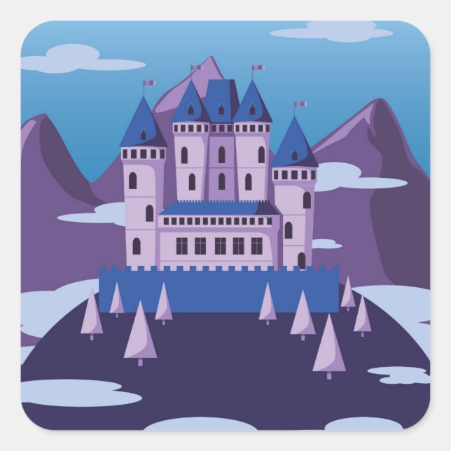 stickers château imaginaire (Devant)