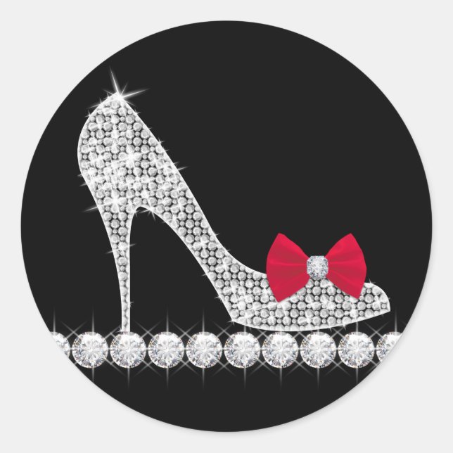 Stickers Chaussure Rouge Haut Talon (Devant)