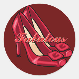 Stickers Chaussures Rouges