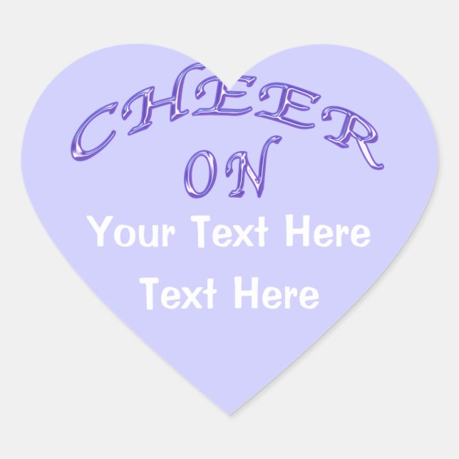 Stickers Cheer avec deux boîtes de texte pour votr (Devant)