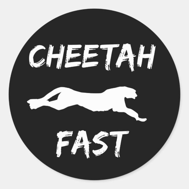 Stickers Cheetah Fast Funny Runny (Devant)