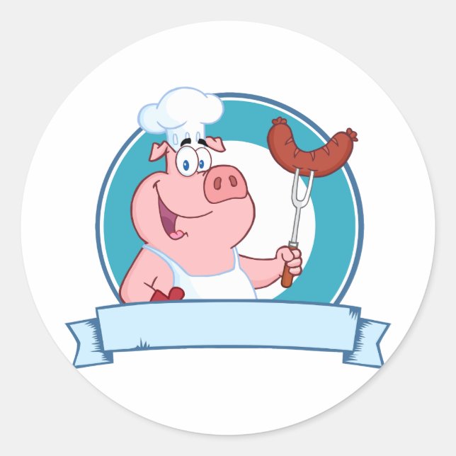 Stickers Chef Cochon (Devant)
