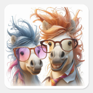 Stickers Cheval amusant