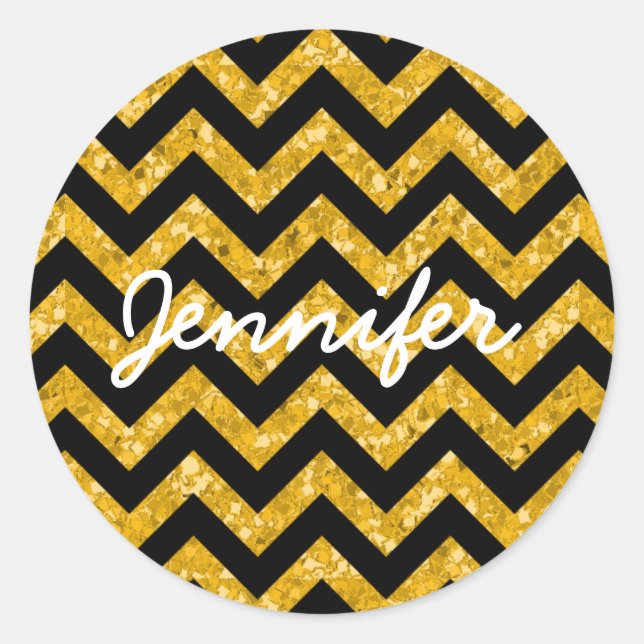 Stickers Chevron Parties scintillant (Devant)