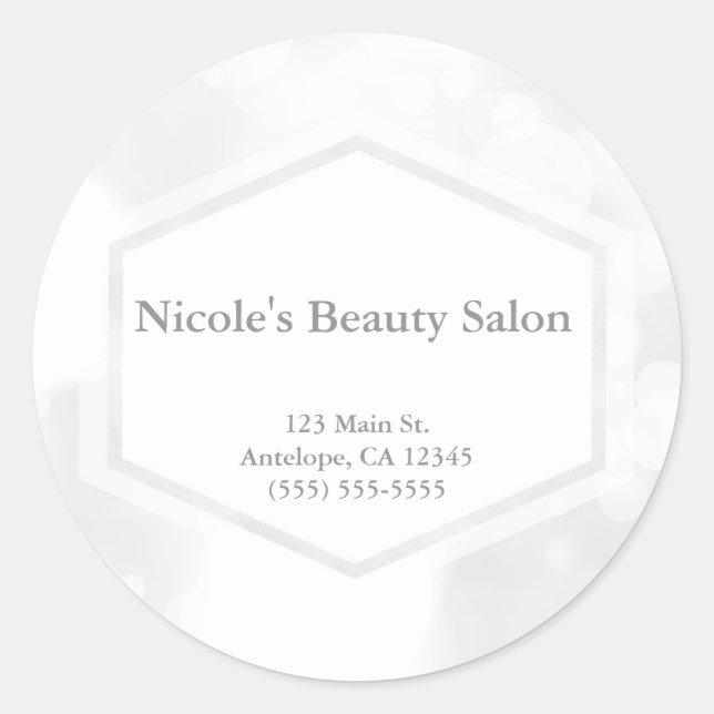 Stickers Chic Bokeh White Glamor Lights (Devant)
