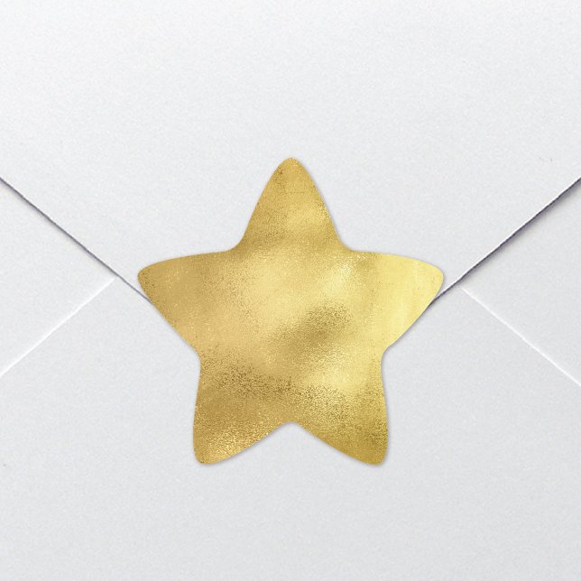 Stickers Chic Gold Faux Foil Star (Créateur téléchargé)