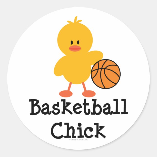 Stickers Chick Basketball (Devant)