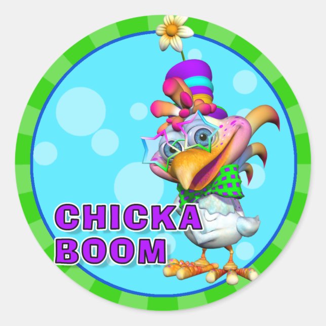 Stickers Chickaboom amusants (Devant)