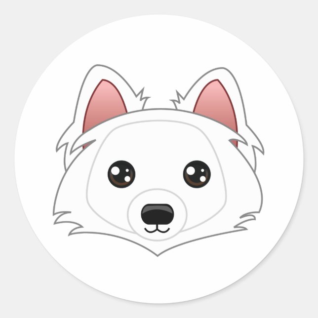 Stickers Chien Eskimo (Devant)