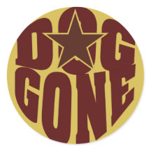 Stickers Chien Gone